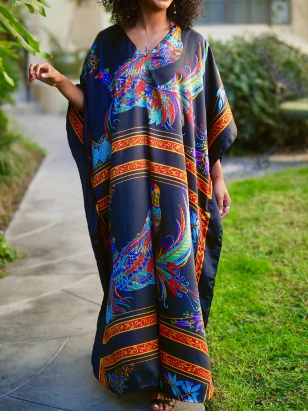 Winlar Peacock Long Caftan